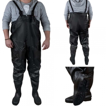 1Mcz Rybářské brodící kalhoty prsačky velikost 41 černá (black)