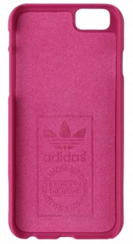 Adidas Hard Case Suede Moulded ochranný kryt pro Apple iPhone 6, iPhone 6S (S46497) růžová (pink) zepředu