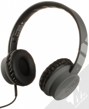 Aligator AH03 stereo sluchátka šedá černá (grey black) zezadu