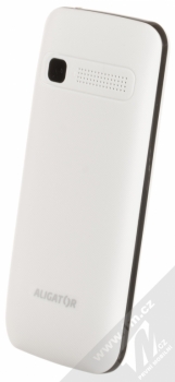 ALIGATOR D930 DUAL SIM bílá černá (white black) šikmo zezadu