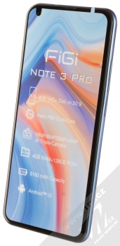 Aligator FiGi Note 3 Pro 4GB/128GB modrá (blue) šikmo zepředu