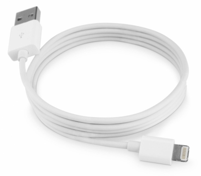 Apple MD818ZM/A originální USB kabel s Lightning konektorem pro Apple iPhone, iPad, iPod bílá (white)
