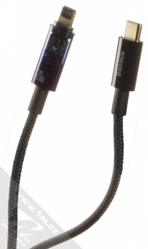 Baseus Explorer opletený USB Type-C kabel s Apple Lightning konektorem 20W (CATS000003) tmavě modrá (dark blue)