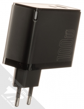 Baseus GaN5 Pro Fast Charger nabíječka do sítě s 1x USB Type-C + 1x USB výstupy 100W a USB Type-C kabel (CCGP090201) černá (black) nabíječka