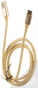 Baseus Speed QC 5A opletený USB kabel s USB Type-C konektorem (CATKC-0V) zlatá (gold) komplet