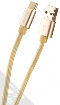 Baseus Speed QC 5A opletený USB kabel s USB Type-C konektorem (CATKC-0V) zlatá (gold)