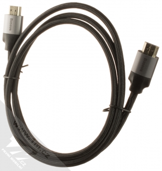 Baseus Visual Enjoyment 4K-HDMI Cable opletený HDMI kabel délky 1,5 metru (WKSX000213) šedá černá (grey black) komplet