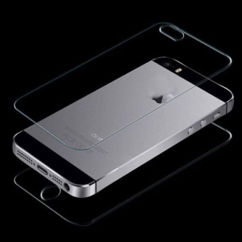 Blue Star Glass Protector Front and Back ochranné tvrzené sklo na displej a na zadní část pro Apple iPhone 5, iPhone 5S zadní