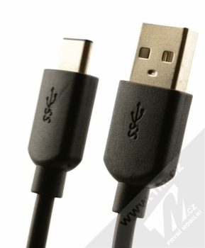 Blue Star TYP-C USB kabel s USB Type-C konektorem pro mobilní telefon, mobil, smartphone, tablet černá (black)