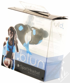 Blun QY7 Sport Bluetooth Stereo headset černá modrá (black blue) krabička