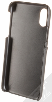 BMW Genuine Leather Cards Bag ochranný kryt pro Apple iPhone X (BMHCPXGLCSBK) černá (black) zepředu