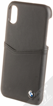 BMW Genuine Leather Cards Bag ochranný kryt pro Apple iPhone X (BMHCPXGLCSBK) černá (black)