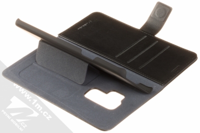 CellularLine Book Agenda flipové pouzdro pro Samsung Galaxy S9 Plus černá (black) stojánek zezadu