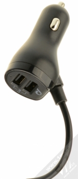CellularLine USB Car Charger Family nabíječka do auta s 4x USB výstupem a proudem 7.2A pro mobilní telefon, mobil, smartphone, tablet černá (black) nabíječka