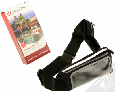 CellularLine Waistband View Light elastické sportovní pouzdro na pas pro mobilní telefon, mobil, smartphone černá (black) balení