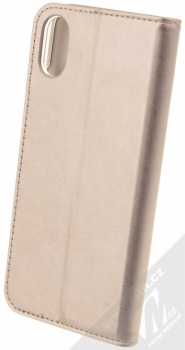 Celly Air flipové pouzdro pro Apple iPhone X stříbrná (silver) zezadu