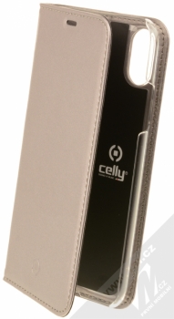 Celly Air flipové pouzdro pro Apple iPhone X stříbrná (silver)