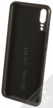 Celly Ghost Skin ochranný kryt podporující magnetické držáky pro Huawei P20 černá (black) zepředu