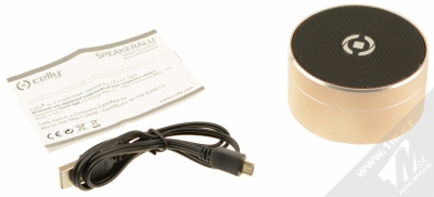 Celly Speakeralu Bluetooth reproduktor zlatá (gold) balení