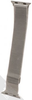 Dahase Milanese Magnetic magnetický pásek z leštěného kovu na zápěstí pro Apple Watch 42mm, Watch 44mm stříbrná (silver) zezadu