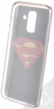 DC Comics Superman 002 TPU ochranný silikonový kryt s motivem pro Samsung Galaxy A6 Plus (2018) černá (black) zepředu