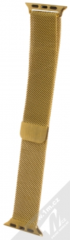Devia Elegant Milanese Loop magnetický pásek z leštěného kovu na zápěstí pro Apple Watch 38mm, Watch 40mm, Watch 41mm zlatá (gold)
