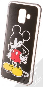 Disney Mickey Mouse 011 TPU ochranný silikonový kryt s motivem pro Samsung Galaxy A6 (2018) černá (black)