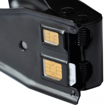 Dual Sim Cutter - kleště, řezačka microSIM a nanoSIM karet černá (black)