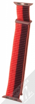 Dux Ducis Sport Watch Band textilní řemínek pro Apple Watch 42mm, Watch 44mm, Watch 45mm, Watch Ultra 49mm tmavě červená červená (cherry red) v přímce zezadu
