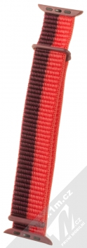 Dux Ducis Sport Watch Band textilní řemínek pro Apple Watch 42mm, Watch 44mm, Watch 45mm, Watch Ultra 49mm tmavě červená červená (cherry red) v přímce