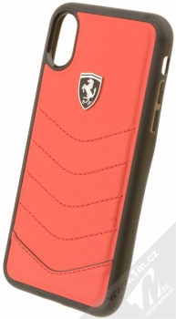 Ferrari Heritage Leather ochranný kryt pro Apple iPhone X (FEHQUHCPXRE) červená (red)