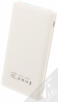 Fixed Super Slim PowerBank záložní zdroj 4000mAh pro mobilní telefon, mobil, smartphone, tablet bílá (white) zezadu