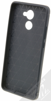 Forcell Carbon ochranný kryt pro Huawei Y7 šedomodrá (graphite) zepředu