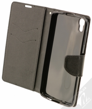 Forcell Fancy Book flipové pouzdro pro Alcatel One Touch Idol 4, BlackBerry DTEK50 černá (black) otevřené