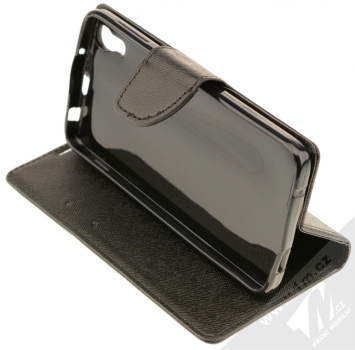 Forcell Fancy Book flipové pouzdro pro Alcatel One Touch Idol 4, BlackBerry DTEK50 černá (black) stojánek