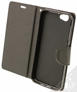 Forcell Fancy Book flipové pouzdro pro HTC One A9s černá (black) otevřené