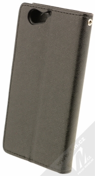 Forcell Fancy Book flipové pouzdro pro HTC One A9s černá (black) zezadu