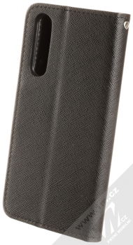 Forcell Fancy Book flipové pouzdro pro Huawei P30 černá (black) zezadu