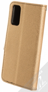 Forcell Fancy Book flipové pouzdro pro Samsung Galaxy S20 zlatá černá (gold black) zezadu