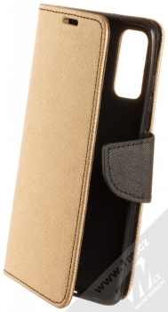 Forcell Fancy Book flipové pouzdro pro Samsung Galaxy S20 zlatá černá (gold black)