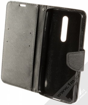 Forcell Fancy Book flipové pouzdro pro Xiaomi Mi 9T černá (black) otevřené