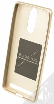 Forcell Jelly Matt Case TPU ochranný silikonový kryt pro Lenovo Vibe K5 Note zlatá (gold) zepředu
