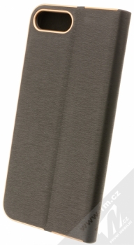 Forcell Luna flipové pouzdro pro Apple iPhone 7 Plus, iPhone 8 Plus černá (black) zezadu
