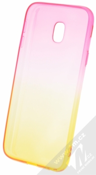 Forcell Ombre TPU ochranný kryt pro Samsung Galaxy J3 (2017) růžová zlatá (pink gold) zepředu