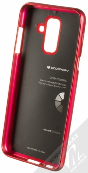 Goospery i-Jelly Case TPU ochranný kryt pro Samsung Galaxy A6 Plus (2018) sytě růžová (metal hot pink) zepředu