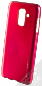 Goospery i-Jelly Case TPU ochranný kryt pro Samsung Galaxy A6 Plus (2018) sytě růžová (metal hot pink)