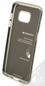 Goospery i-Jelly Case TPU ochranný kryt pro Samsung Galaxy S7 Edge šedá (metal grey) zepředu