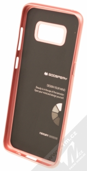 Goospery i-Jelly Case TPU ochranný kryt pro Samsung Galaxy S8 růžově zlatá (metal rose gold) zepředu
