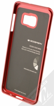 Goospery Jelly Case TPU ochranný silikonový kryt pro Samsung Galaxy S6 Edge+ červená (red) zepředu