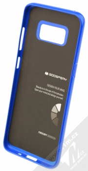 Goospery Jelly Case TPU ochranný silikonový kryt pro Samsung Galaxy S8 tmavě modrá (dark blue) zepředu